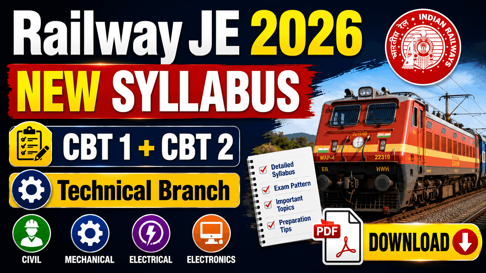 Railway JE Syllabus 2026
