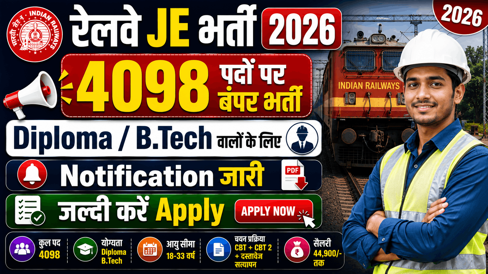 RRB JE Vacancy 2026