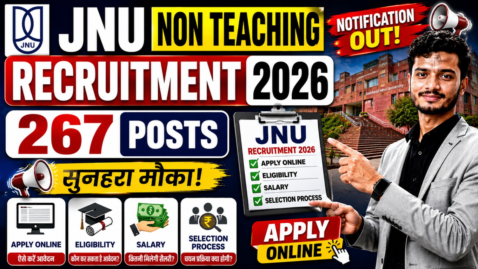 JNU Non Teaching Recruitment 2026