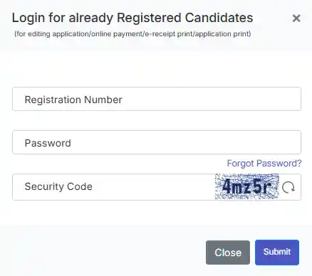 Login option for ONGC Graduate Trainee Recruitment 2026