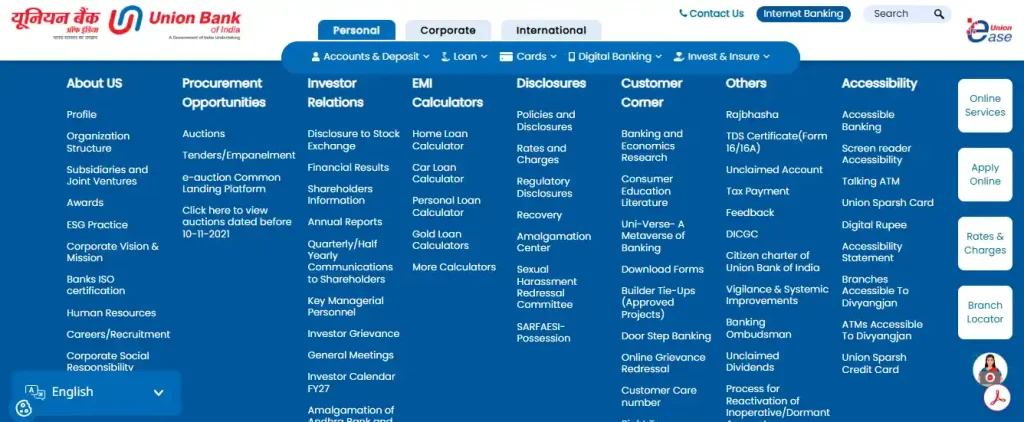 Union Bank of India SO Recruitment 2026 Careers/Recruitment option for Union Bank of India SO Recruitment 2026
