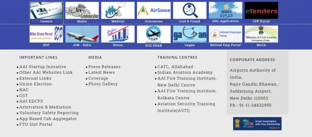 AAI Recruitment 2026 Careers option for AAI Recruitment 2026
